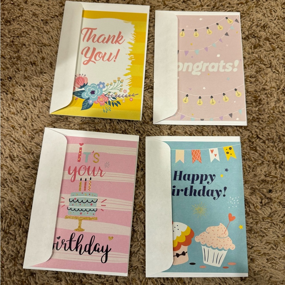 Lot of 4 Blank cards with Envelops   (New) 2023 limited Edition Wounded Warrior